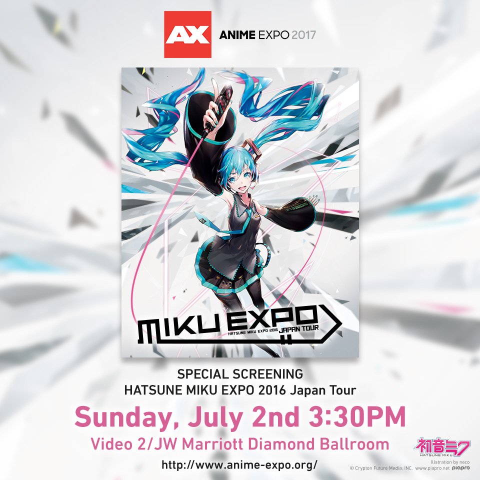 Join The Miku Expo 2016 Japan Tour Concert Screening Anime Expo
