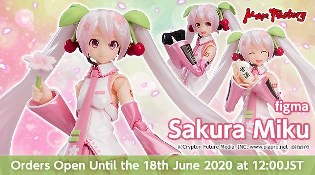 Figma Sakura Miku and Nendoroid Doll Sakura Miku Preorders Now Open!